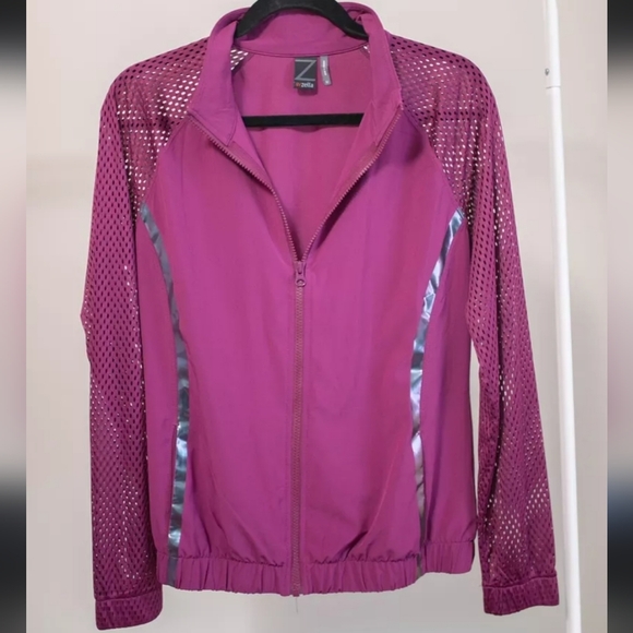 Zella Purple Lightweight Windbreaker Jakcet 1x - Picture 9 of 10